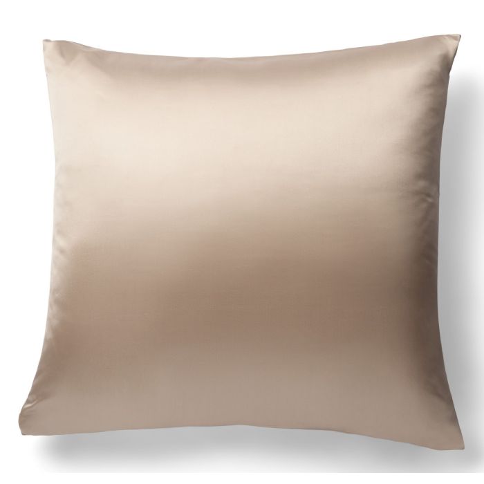 Silke Pudebetræk 60x63 Champagnefarvet Pudebetræk 100 Morbærsilke Borg